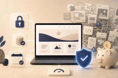 Maintenance & Security: Lean Websites Cost Less