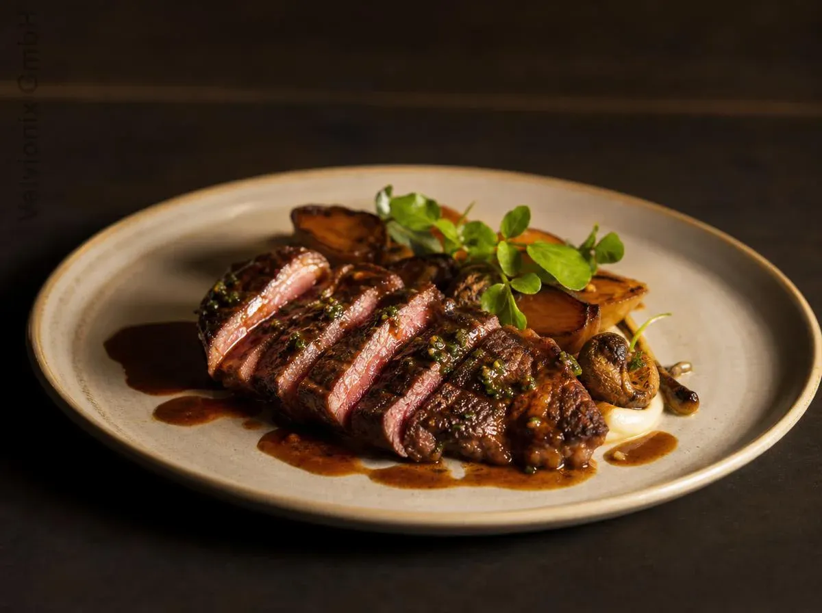 Beautifully plated signature dish